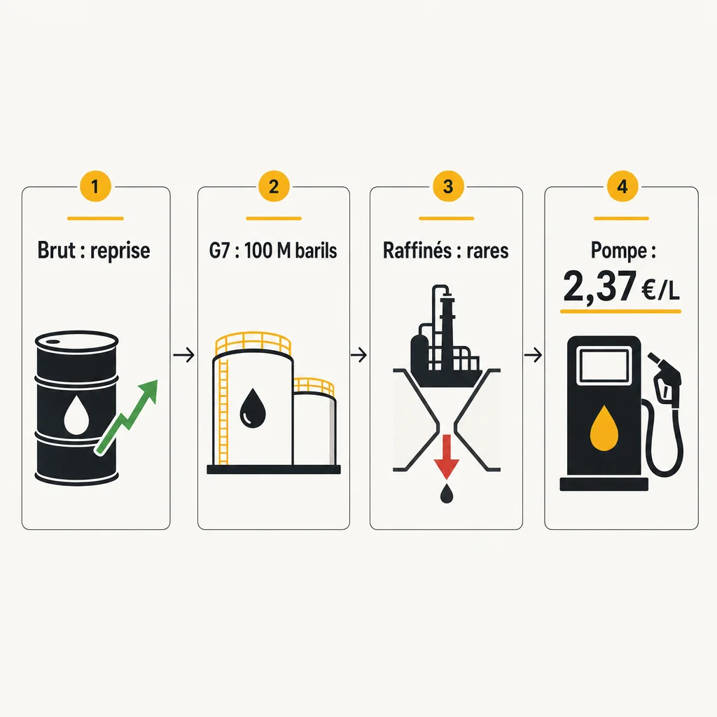 Du pétrole brut à la pompe : pourquoi la reprise des exportations ne fait pas baisser le carburant